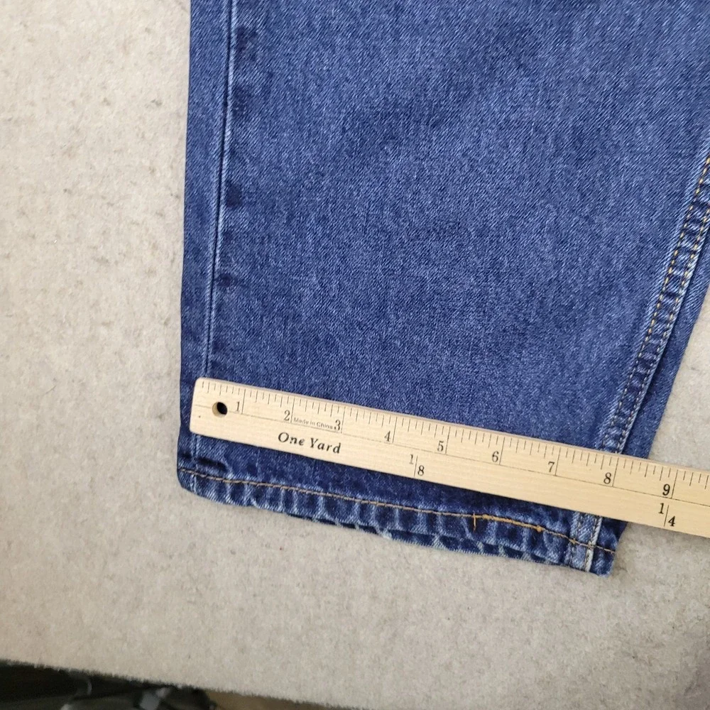 Levis Jeans 505 Mens Size 40x30 Dark Wash Blue Regular Fit Classic Straight